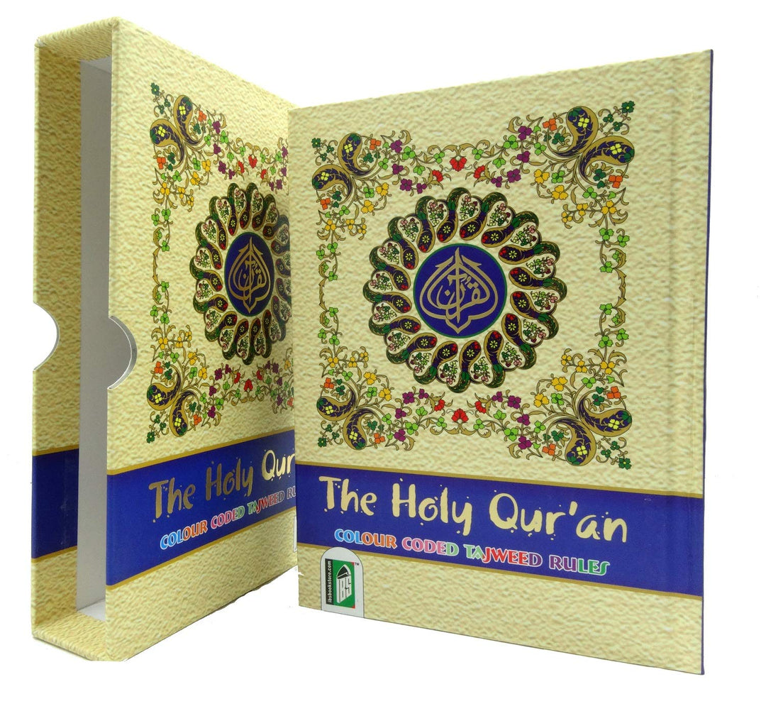 The Holy Quran - 13 Lines Colour Coded Tajweed Rules/Manzils (Indo Pak Script) ~A5 Size - Islamic Impressions