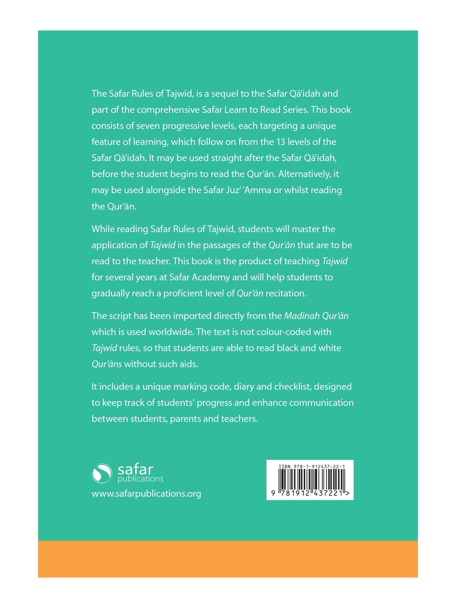 Rules of Tajwid (Madinah Script) – Safar Learn to Read Series - Islamic Impressions