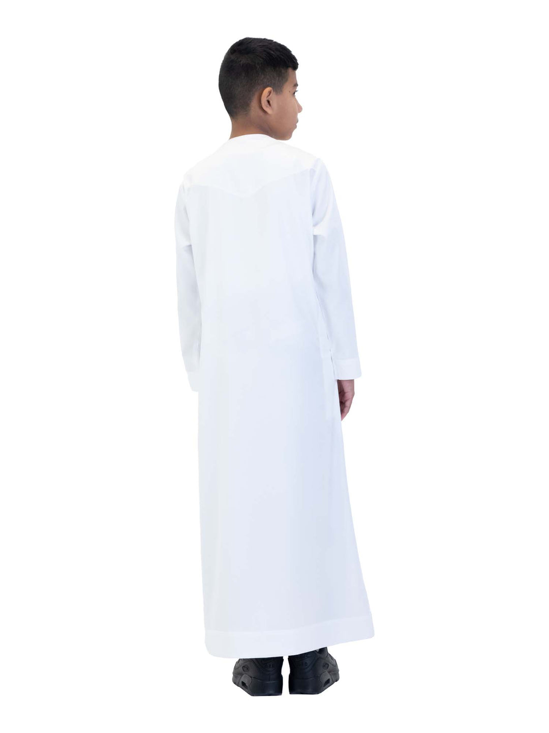 ثوب حريري للأولاد من الانطباعات الإسلامية مع سحاب - كم كامل
