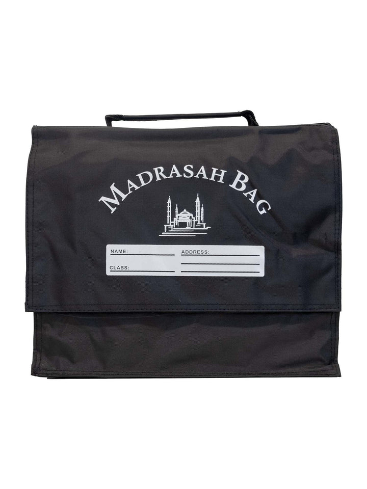 Children's Madrassah Bag - Black - Printed