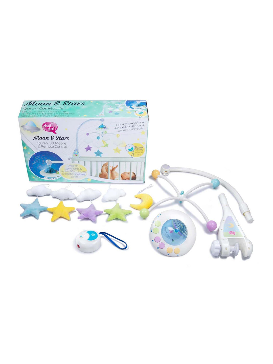 Desi Doll - Moon and Stars Quran Cot Mobile