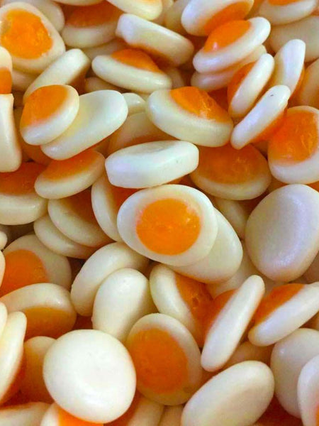 Jelly Fried Eggs Sweets - Heavenly Delights - 1p - 600 pieces Tub - Islamic Impressions