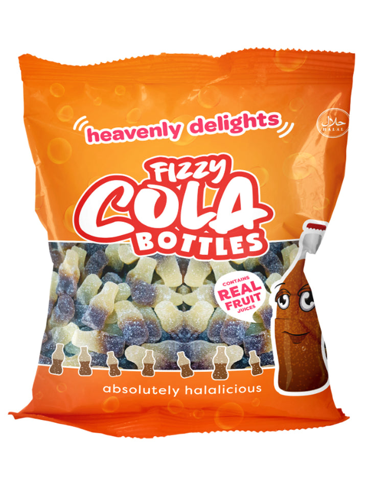 Fizzy Cola Bottles - Heavenly Delights - 80g Bag - Islamic Impressions