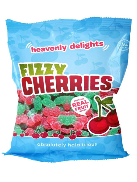 Fizzy Cherries - Heavenly Delights - 80g Bag - Islamic Impressions