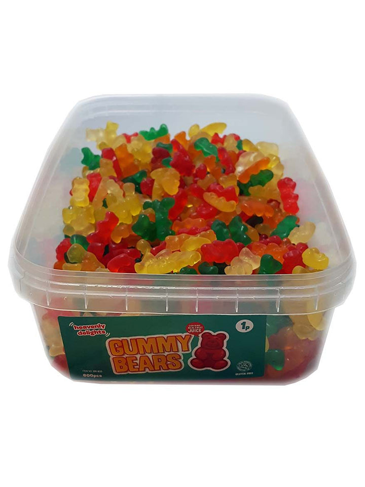 Gummy Bears Sweets - Heavenly Delights - 1p - 600 pieces Tub - Islamic Impressions