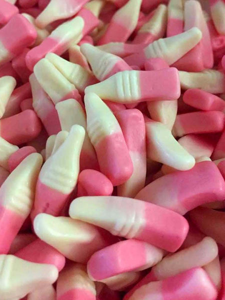 Strawberry Milk Shakes Sweets - Heavenly Delights - 1p - 600 pieces Tub - Islamic Impressions