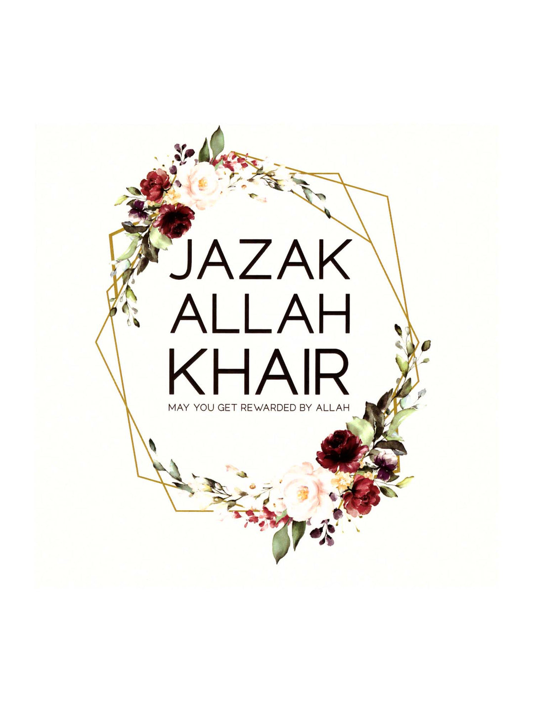 Greeting Card - Jazak Allah Khair