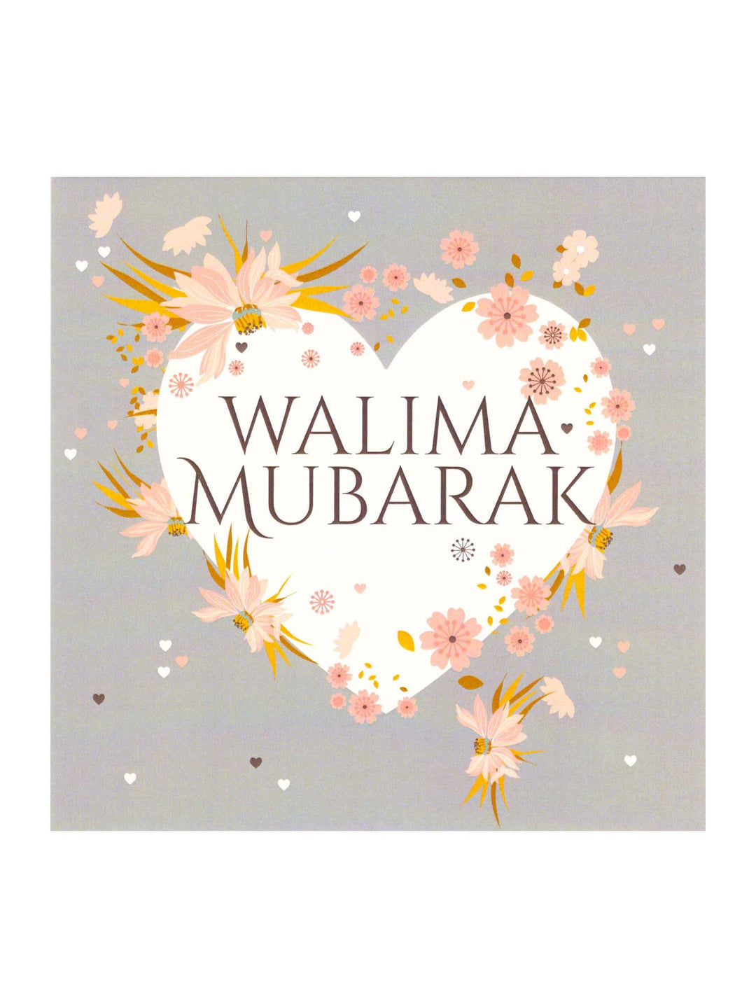 Greeting Card - Walima Mubarak (Floral Heart)
