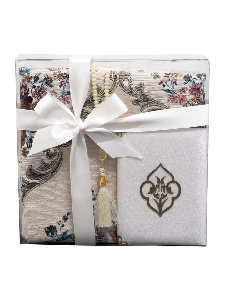 Gift Set - Five Surahs/Mat/Crystal Tasbeeh (0987)