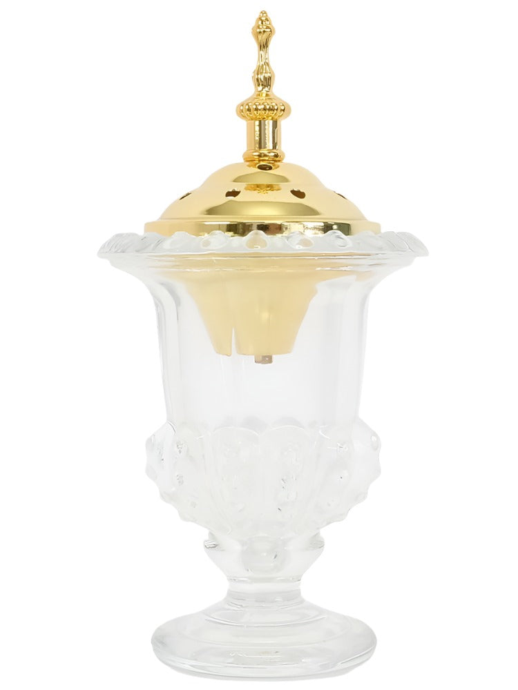 Glass & Metal Bakhoor Burner