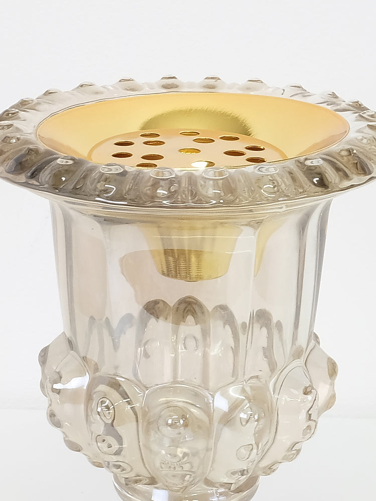 Glass & Metal Bakhoor Burner - Islamic Impressions