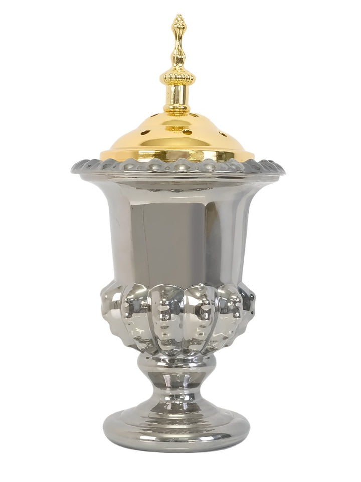 Glass & Metal Bakhoor Burner - Islamic Impressions