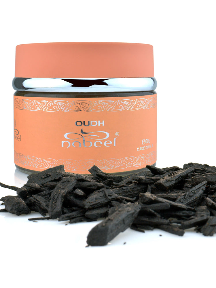 Bakhoor - Oudh Nabeel - 60gm Jar (Incense) - Islamic Impressions