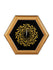 Wall Clock Hexagon Frame