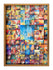 99 Names of Allah Frame - Multicoloured