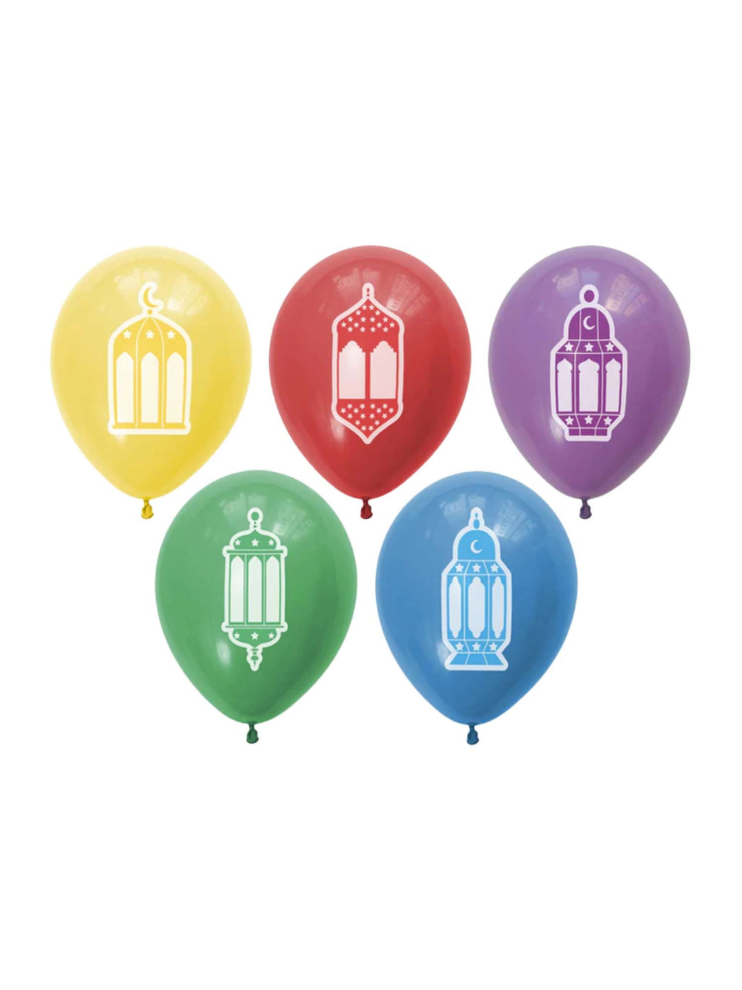 Balloons - Multicolour- 'Eid Mubarak' - Pack of 10
