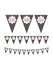 Bunting - Eid Mubarak Black Geometric Plastic Triangle