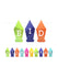 Multicolour Lantern Shaped Eid Mubarak Bunting