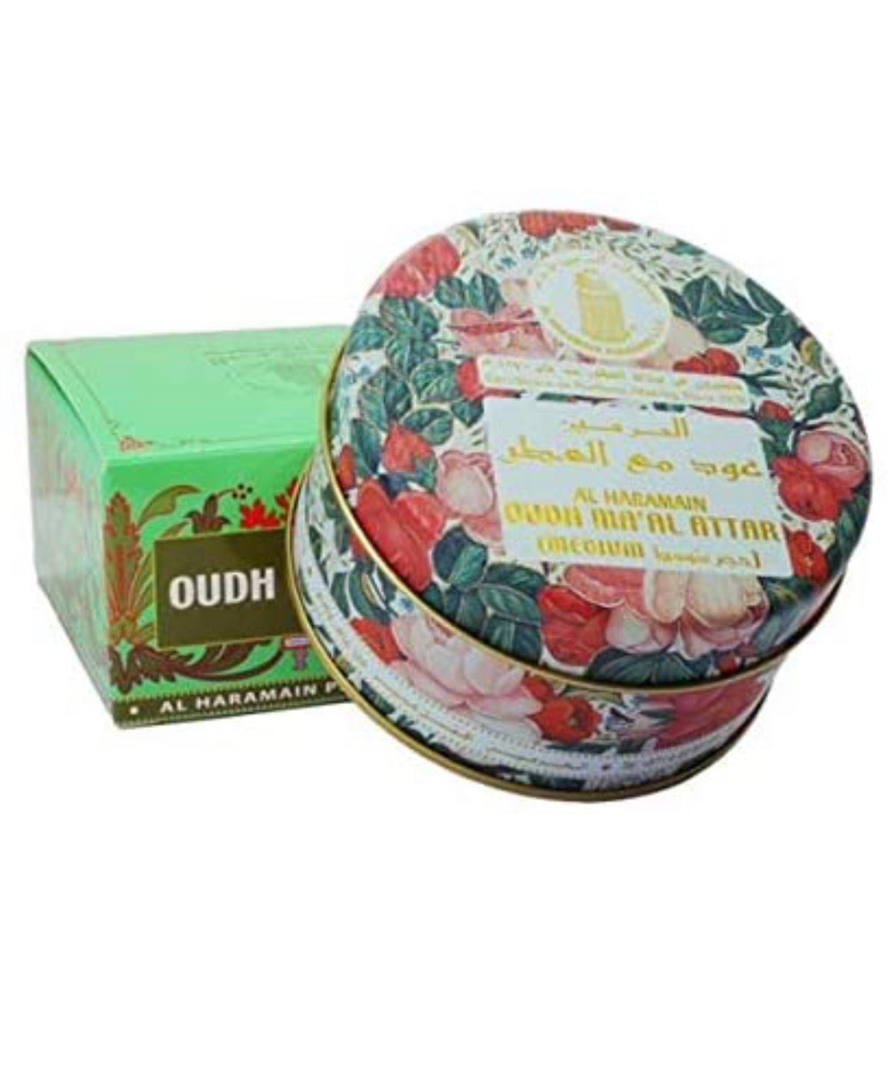 Al Haramain - Oudh Ma'al Attar- 40gm - (medium) - Islamic Impressions