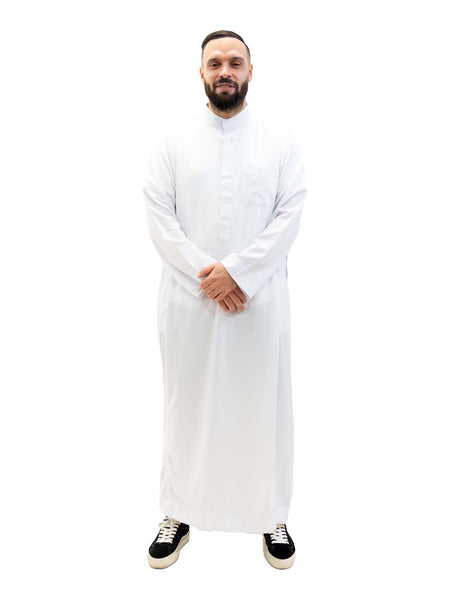 Islamic Impressions Men's Thobe With Collar - Full Sleeve
