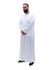 Islamic Impressions Men's Silky Thobe With Zip - Full Sleeve