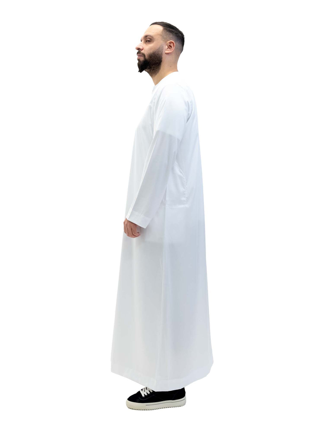 ثوب حريري للرجال من Islam Impressions بسحاب - كم كامل