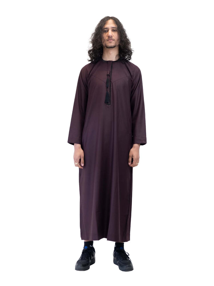 Islamic Impressions Men's Omani Thobe with Tassel - Hamdan Collection