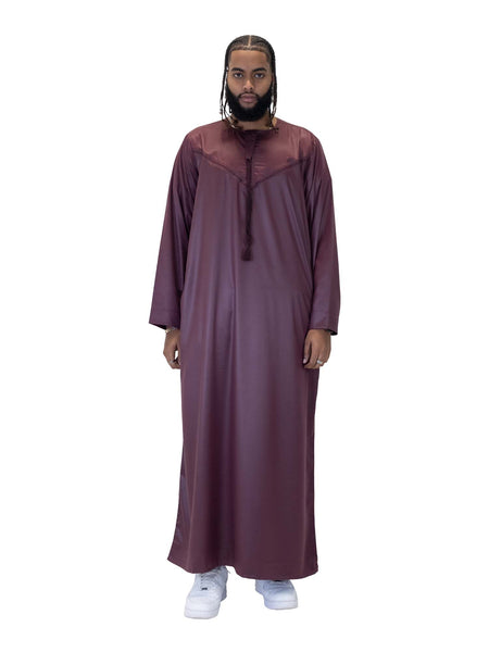 Islamic Impressions Men's Shiny Tassle Thobe - Emirati Collections