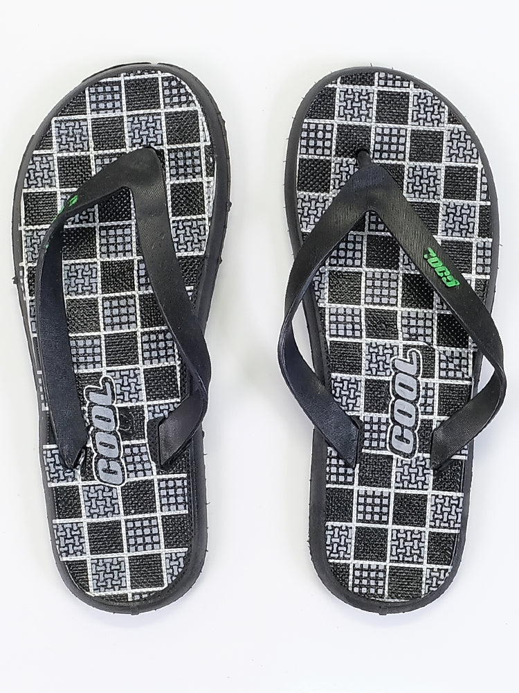 Mens Slippers - Checked Design - Islamic Impressions