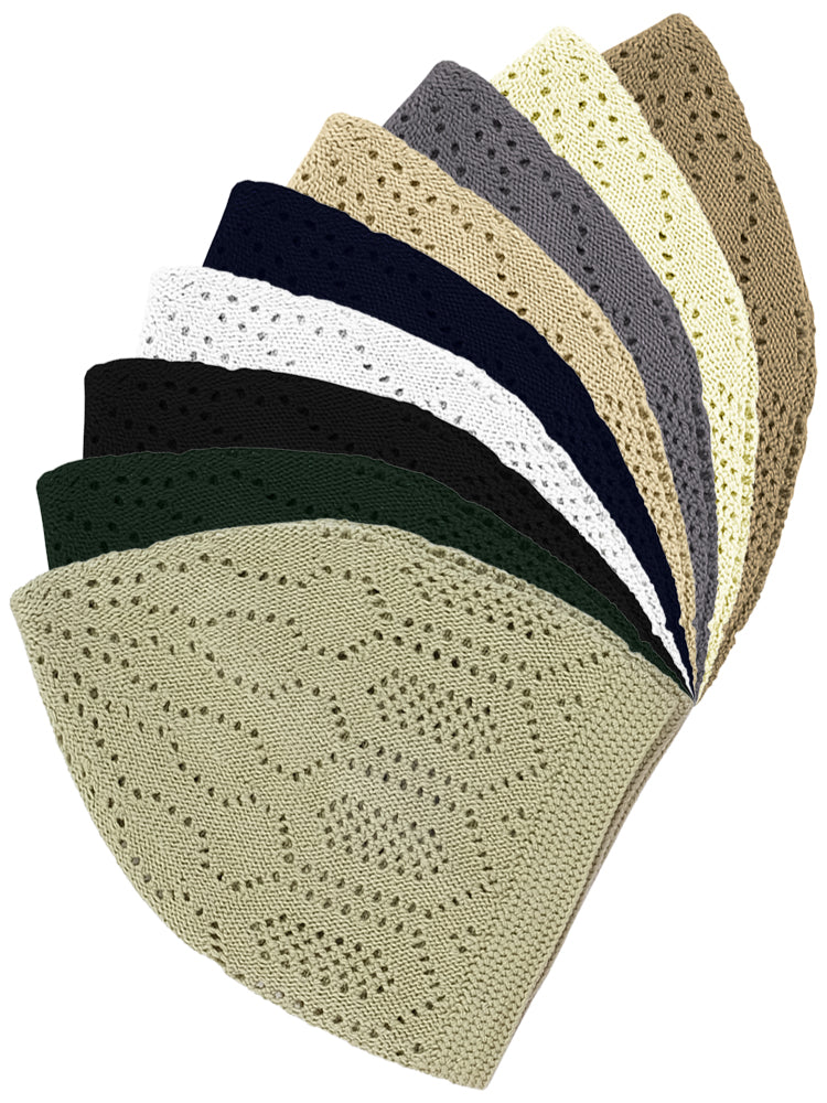 Mens Cotton Mercan Prayer Hat - One Size - Islamic Impressions