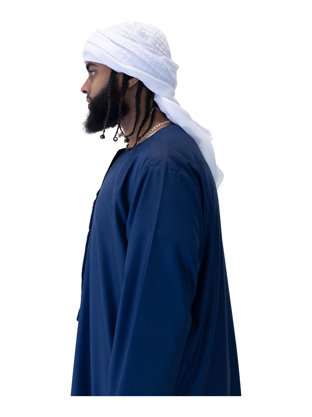 انطباعات إسلامية - وشاح رجالي على الطراز العربي - أبيض