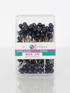 Black scarf and dressmaker pins pack of 100