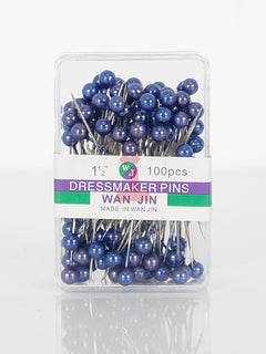 Blue scarf and dressmaker pins pack of 100