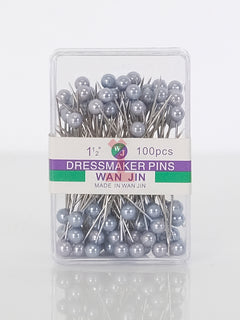 Grey scarf and dressmaker pins pack of 100
