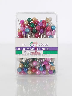 Mixed colour scarf and dressmaker pins pack of 100