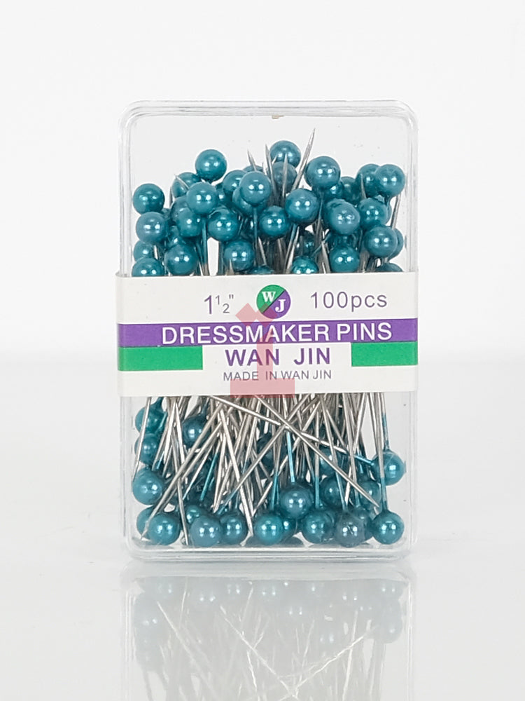 Basic Scarf/Dressmaker Pins in Turquoise, view 1