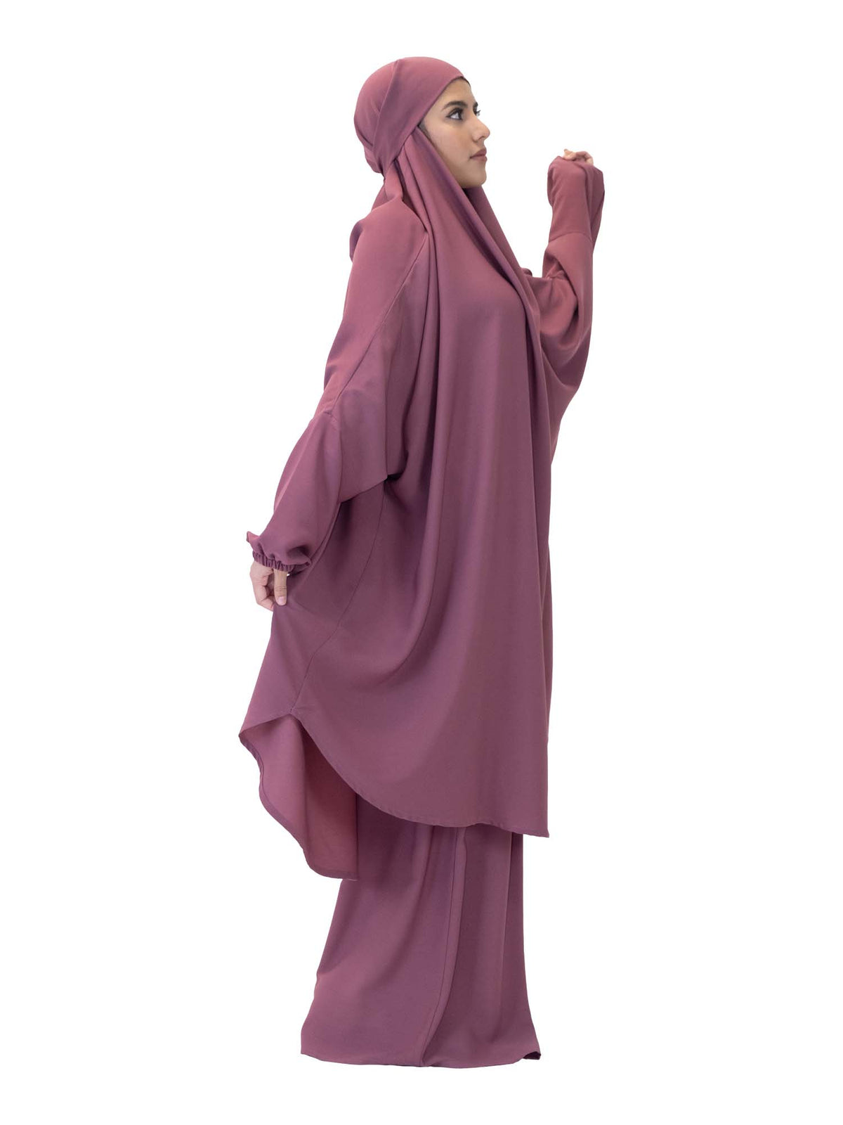 Blush Pink Khimar Nosaiba, 2