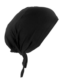 Ladies tie-back bonnet in black