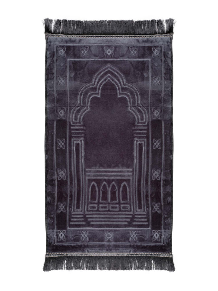 Extra Thick Velvet Prayer Mat - Boxed - Islamic Impressions