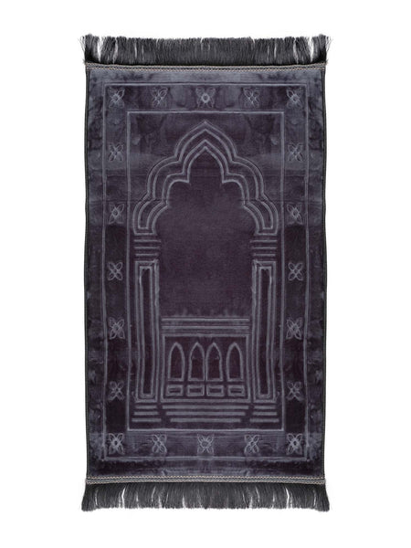 Extra Thick Velvet Prayer Mat - Boxed - Islamic Impressions