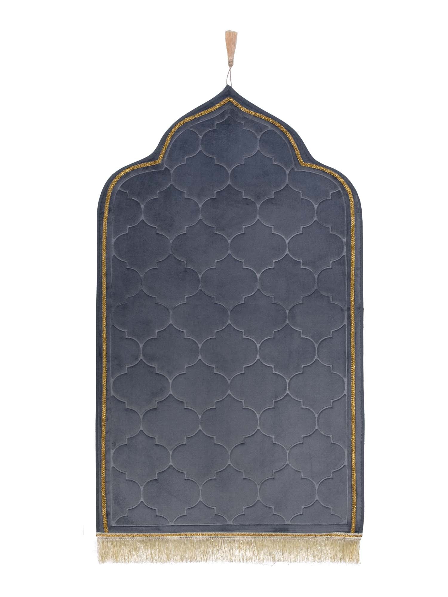 Prayer Mat - Mihrab Shape with Gold Border - Islamic Impressions