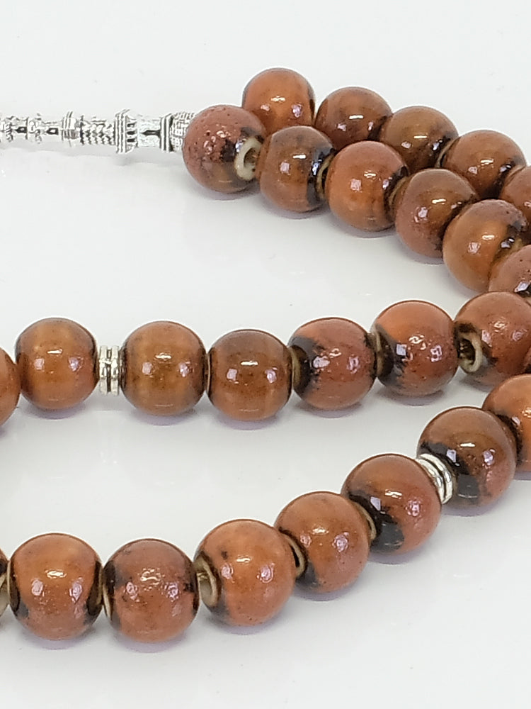 Brown Tasbeeh - 33 Beads - Islamic Impressions