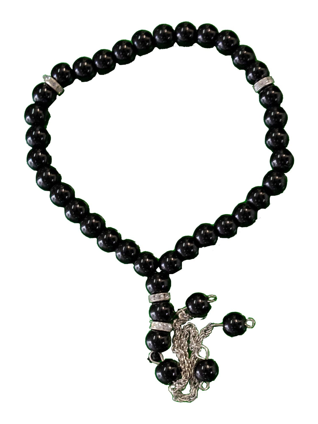 Tasbeeh 33 Bead - Silver chain top