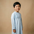 Islamic Impressions Boy's Omani Tassel Thobe - Light Blue thumbnail
