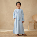 Islamic Impressions Boy's Omani Tassel Thobe - Light Blue thumbnail
