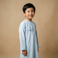 Islamic Impressions Boy's Omani Tassel Thobe - Light Blue thumbnail
