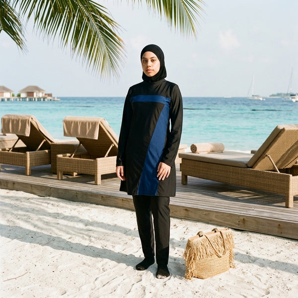 Women's Burkini - Stripe Design