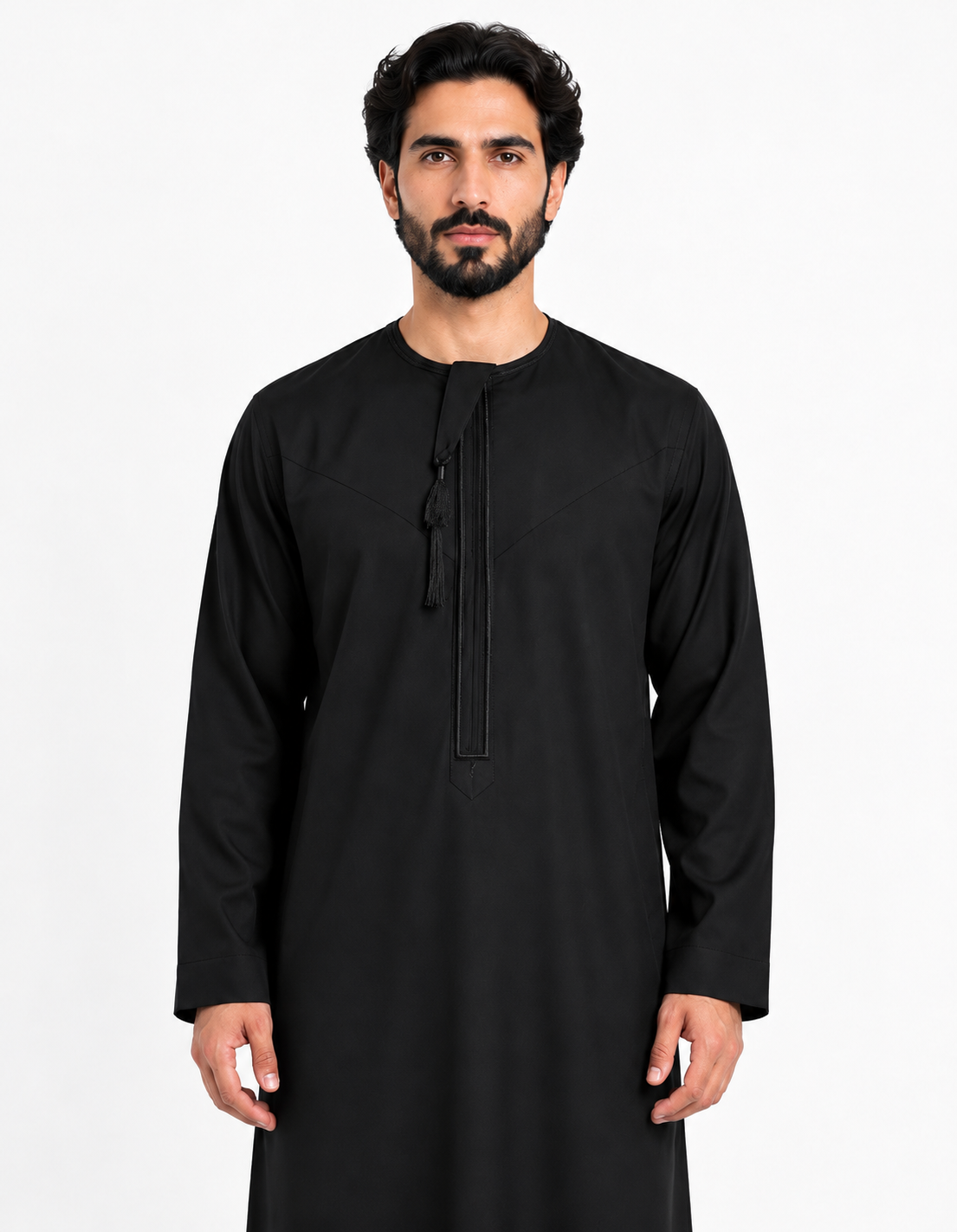Black Hamdan Thobe, product view 3